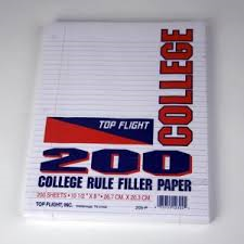 Filler paper 